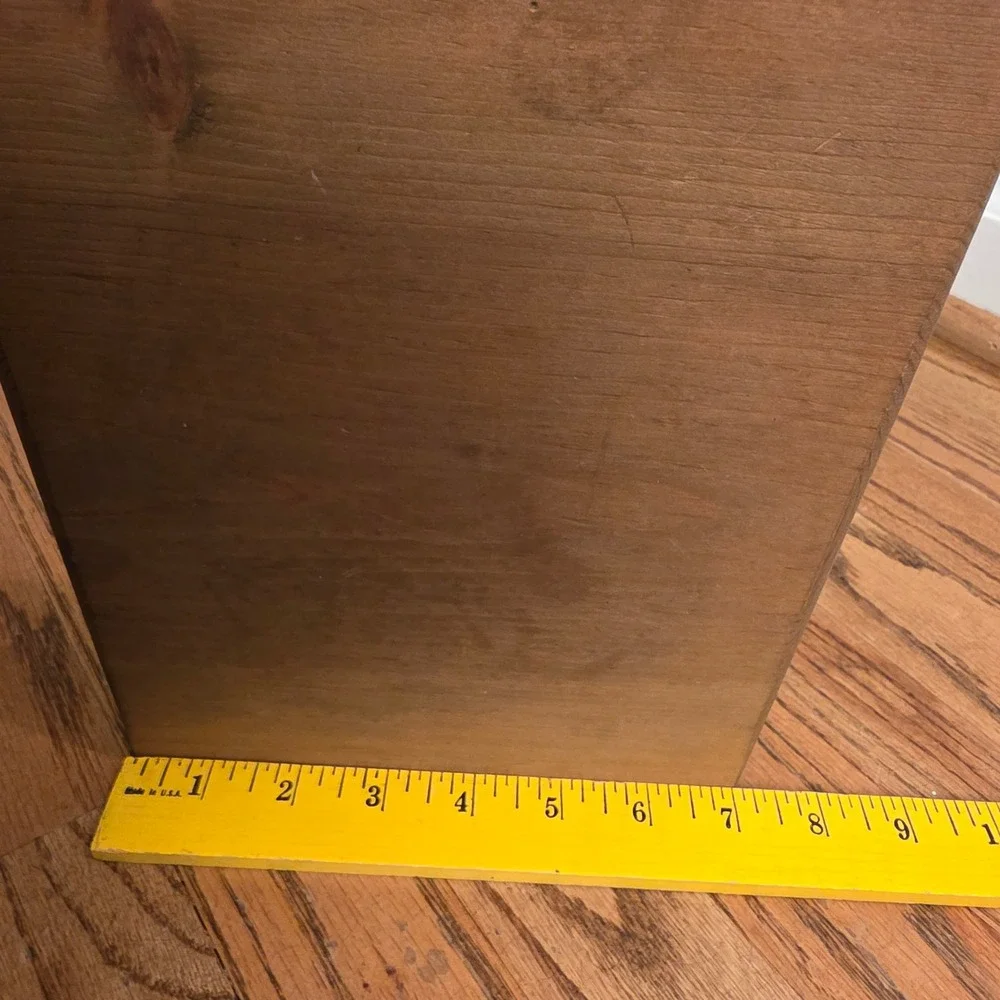 Vintage Wood Spindle Cook Book Rack Adjustable Sliding Divider 18
